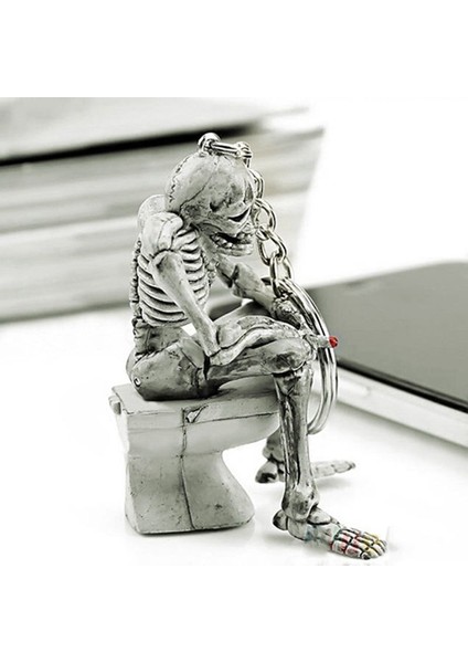 Skull Tet Kauçuk Anahtarlık Anahtarlık Anahtarlık Yüzük Erkek Hediye(Yurt Dışından) indirimleri