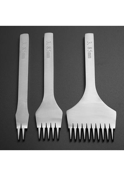 Pratik 3x Avrupa Tarzı Deri El Sanatları Iğneleme Ütüleri Dikiş Bağlama Zımbası Keski Aracı [3.85MM] fiyatları