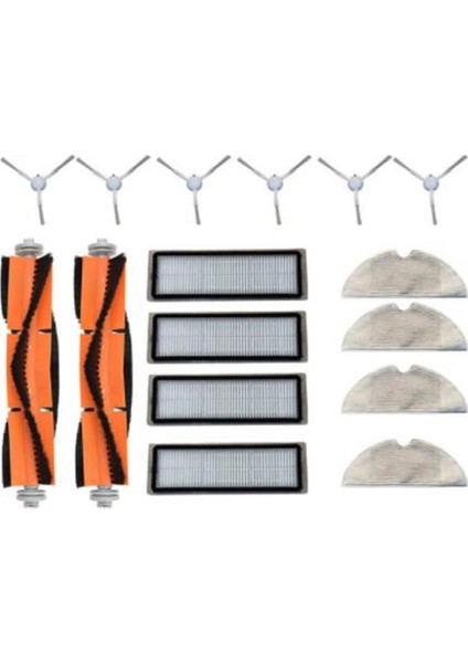 Ana Fırça Yan Fırça Filtre Paspas Bezi Için Xiaomi Mijia 1c STYTJ01ZHM Mi Robot Aksesuarları