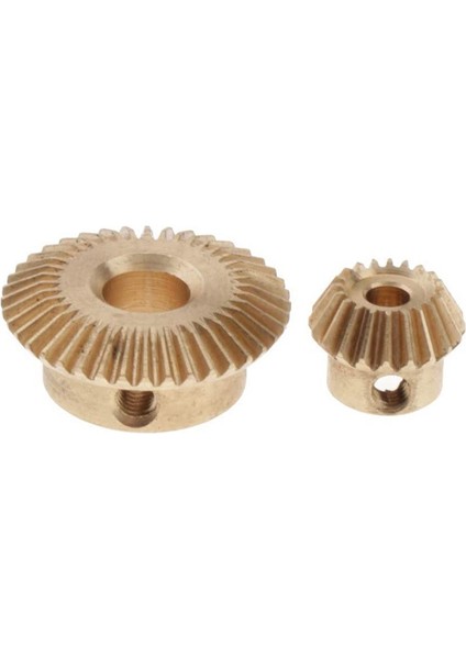 Takım/4 Adet 0,5 Modül Pirinç Konik Dişli 20/40 Diş 3/6 mm Çap Iç Delik modelleri