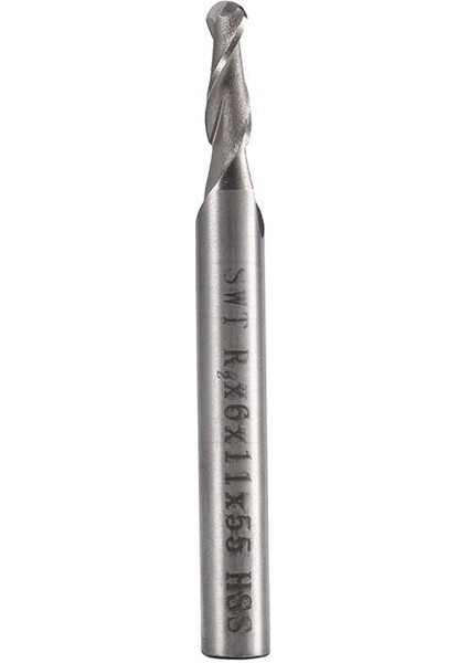 Hss 6mm Shank 2 Flüt Bilyalı Burun Uçlu Freze Torna Kesici Cnc Router Bit Aracı Hh fırsatları