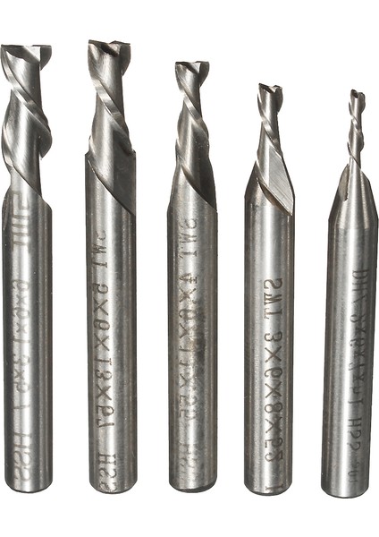 Aracı 5 Adet 2 Flüt 2/3/4/5/6mm Hss Freze Freze Cnc Gravür Ucu Genişletilmiş fiyatları