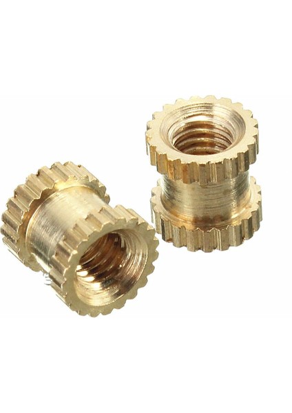 M3BN2 100 Adet M3x5x5mm Metrik Dişli Pirinç Tırtıl Yuvarlak Ekleme Somunları - Sarı (Yurt Dışından) fiyatları