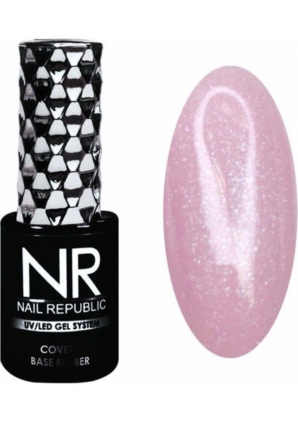 Nr Nail Republic Nail Republic Cover Base Simli 10ML 14