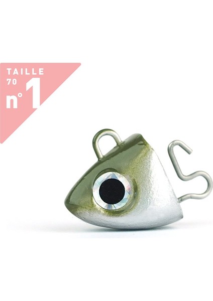 Black Minnow BM70/1 BM766 Shore 4,5gr Kaki Jighead