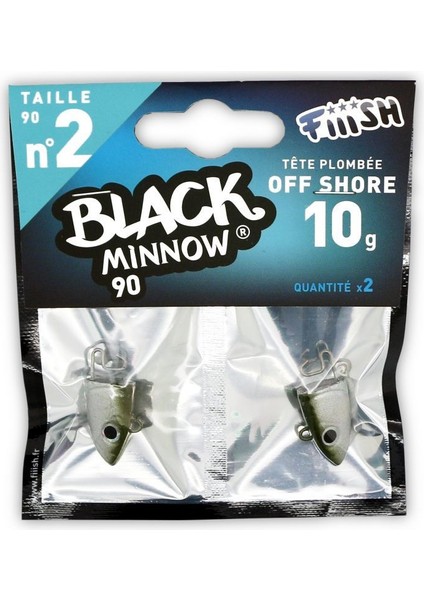 Black Minnow BM90/2 BM009 Off Shore 10GR Kaki Jig Head