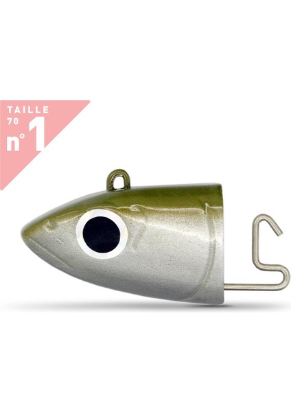 Black Minnow BM70/1 BM144 Off Shore 6gr Kaki Jig Head