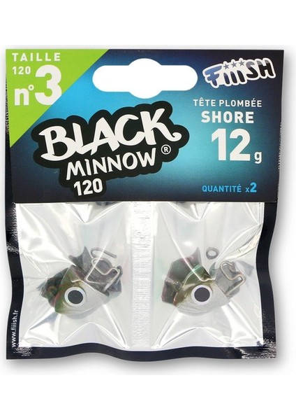 Black Minnow BM120/3 BM007 Shore 12GR Kaki Jig Head fiyatları