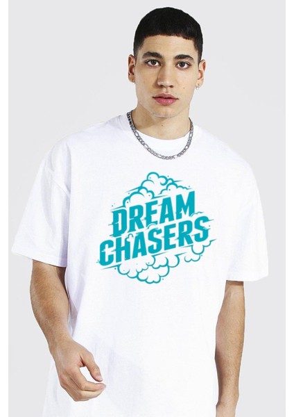 Dream Chasers Oversize Beyaz Tshirt
