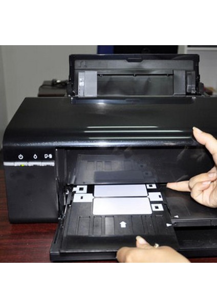 Epson'a Uygun Kart Tepsisi, Pvc Beyaz Kart Kimlik Baskı Aksesuarları, Aynı Anda Iki Baskı Yapabilir (Yurt Dışından) modelleri