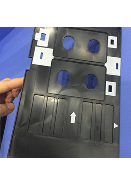 Epson'a Uygun Kart Tepsisi, Pvc Beyaz Kart Kimlik Baskı Aksesuarları, Aynı Anda Iki Baskı Yapabilir (Yurt Dışından) fırsatları