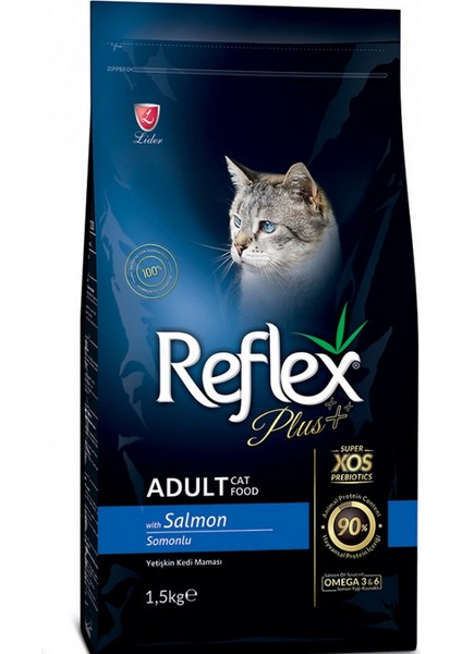 Plus Somonlu Yetişkin Kedi Maması 1.5 kg