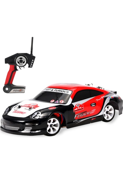 K969 1/28 2.4 Ghz 4WD Rc Drift Araba - Kırmızı (Yurt Dışından)