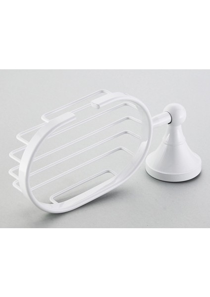 Beyaz Banyo Donanım Aksesuarları Set Pirinç Duş Sabunluk Saç Kuru Tutucu Havlu Demiryolu Bar Robe Kanca Tuvalet Fırçası Rulo Tutucu | Banyo Donanım Setleri (Beyaz) (Yurt Dışından)