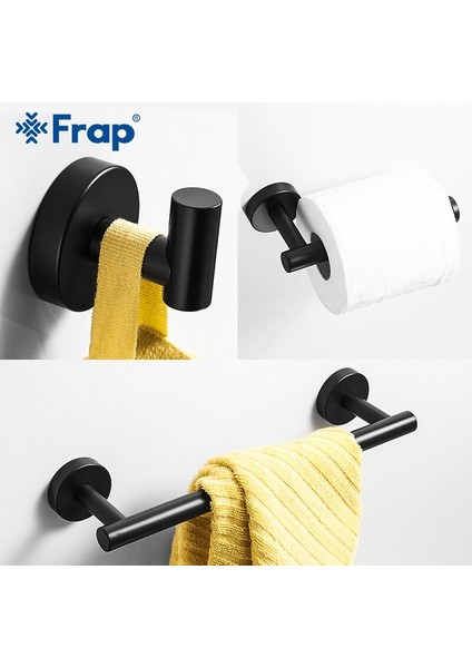 Mat Siyah Banyo Donanım Seti Siyah Robe Kanca Tek Havlu Bar Robe Kanca Kağıt Tutucu Banyo Aksesuarları | Banyo Donanım Setleri (Yurt Dışından) modelleri
