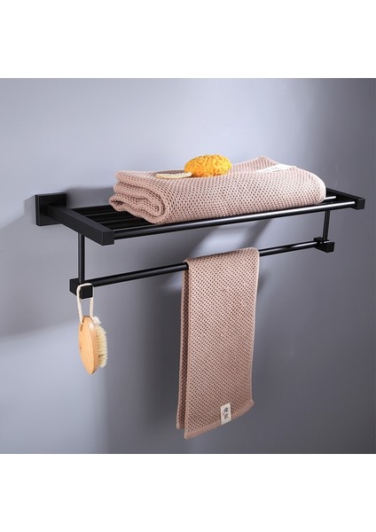 Katı Alüminyum Banyo Donanım Aksesuarları Havlu Askısı Raf Tek Havlu Tutucu Duvar Hava Üfleyici Raf Tuvalet Fırçası Tutucu Kanca | Banyo Donanım Setleri (Yurt Dışından)
