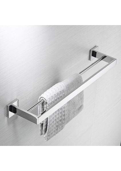Paslanmaz Çelik Banyo Donanım Seti Ayna Krom Cilalı Havlu Askısı Tuvalet Kağıdı Tutucu Havlu Bar Kanca Banyo Aksesuarları | Banyo Donanım Setleri (Yurt Dışından)