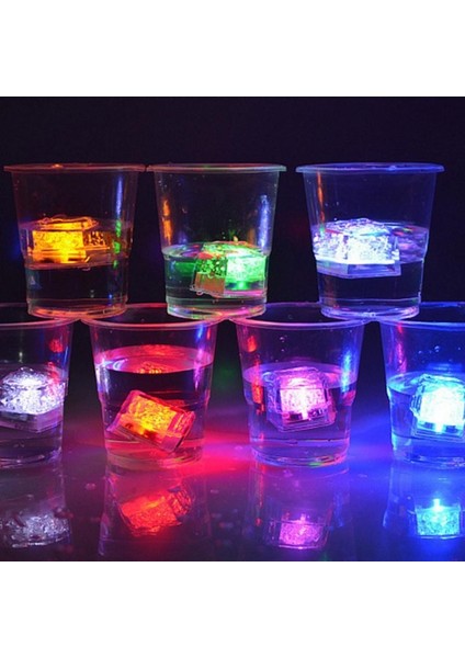LED Işıklı Buz Küpleri Renkli Buz 2 Adet