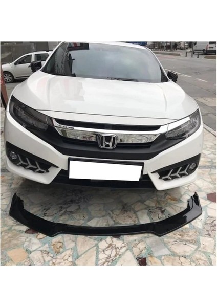 Honda Civic Fc5 Ön Lip (3 Parça) (Plastik)