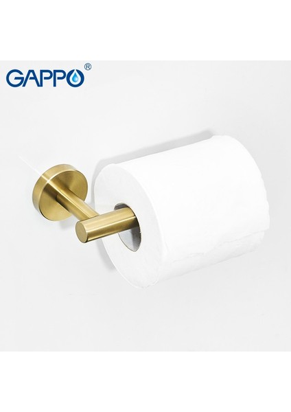 Banyo Tuvalet Kağıdı Tutacağı Seti - Altın (Yurt Dışından)