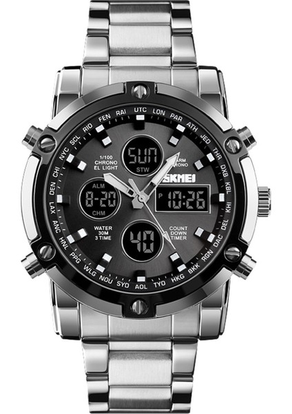 Erkekler Saat Simli&siyah Kol Saati (Yurt Dışından) fırsatları