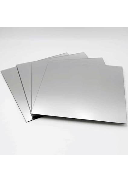 1mm Dekoratif Yapışkanlı Gümüş Pleksi Ayna Pleksi Gümüş Ayna Pleksi