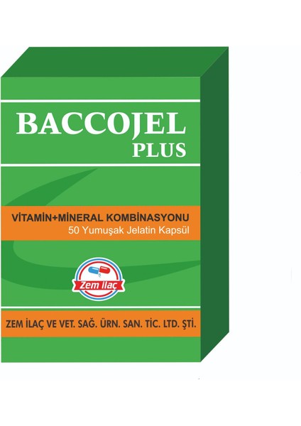 Zem Baccojel Plus Çiftlik Hayvanları Vitamin Mineral Kombinasyonu