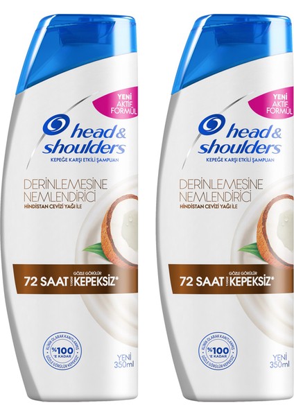 Head & Shoulders Derinlemesine Nemlendirici Kepeğe Karşı Etkili Şampuan 350ML x 2 Adet