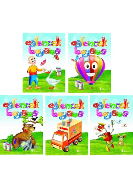 3-6 Yaş Eğlenceli Boyama Kitapları 5 Li