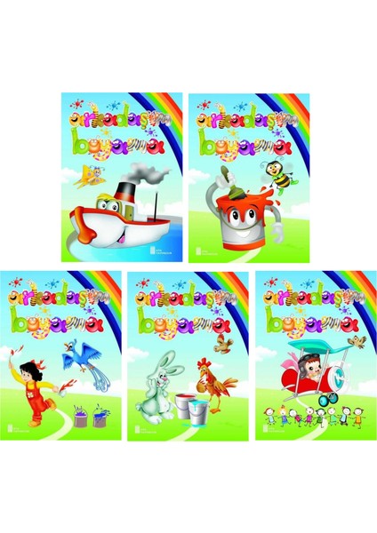 3-6 Yaş Arkadaşım Boyama Kitapları 5 Li