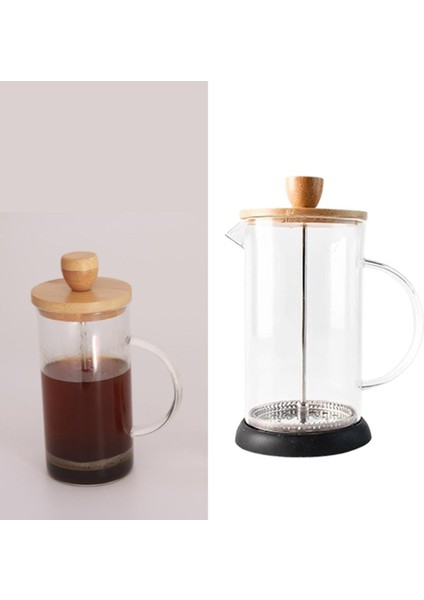 SunniMix Fransız Basın Kahve Makinesi Baskı Piston Filtre Basın Potu Mutfak Cafe 350ML Için