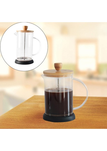 SunniMix Fransız Basın Kahve Makinesi Baskı Piston Filtre Basın Potu Mutfak Cafe 350ML Için