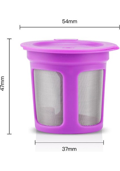 SunniMix 3 Adet Kullanımlık K Cups Kahve Filtreleri Keurig Bpa Ücretsiz Mor Için Pod Kapsüller fiyatları