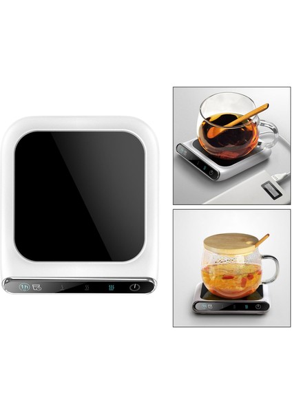 SunniMix USB Kupa Isıtıcı Isıtıcı Coaster 55 Santigrat Isı Pedi Ofis Kahve Fincanı Isıtıcı
