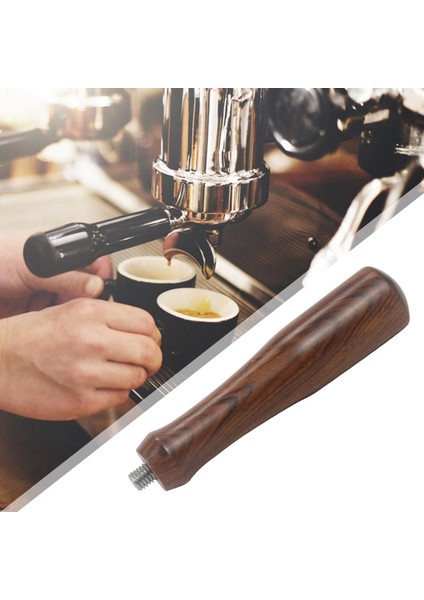 SunniMix Masif Ahşap Portafilter Kolu M10 Barista Kahve Makinesi Aracı Için Kullanımlık 145MM A modelleri
