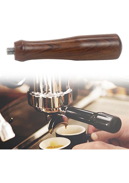 SunniMix Masif Ahşap Portafilter Kolu M10 Barista Kahve Makinesi Aracı Için Kullanımlık 145MM A indirimleri