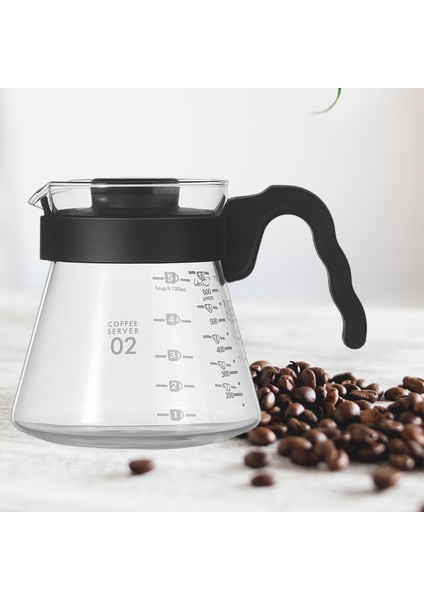 SunniMix Manuel Kahve Sunucusu Kahve Eşyaları Çay Kahve 600ML Için Kahve Makinesi Üzerinde Dökün