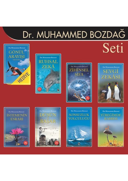 Ruhsal Zeka - Sevgi Zekası -Düşün,Başar - Yüreğimde Rabbim 8 Kitap Seti