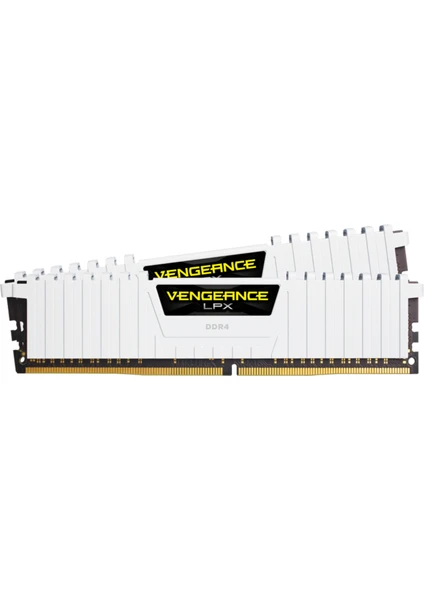 Vengeance LPX 16GB (2x 8GB) 3000 MHz DDR4 CL16 Dual Kit Ram - Beyaz CMK16GX4M2D3000C16W