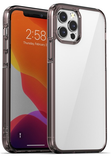 Pc + Tpu iPhone 13 Için Tam Kapsama Kılıfı Siyah