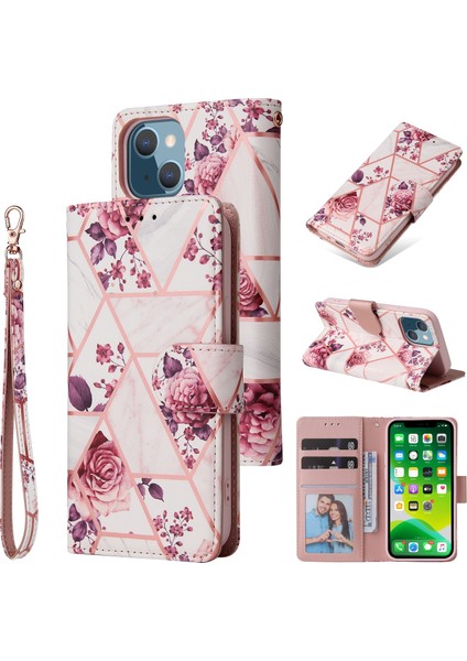 Iphone 13 Için Mermer Bronzing Pu Kılıf Altın fiyatları