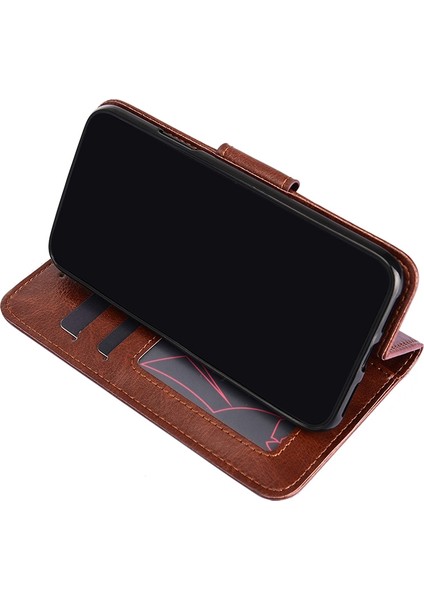 Iphone 13 Için Kristal Doku Deri Kılıf Kırmızı indirimleri