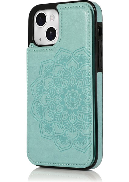 Iphone 13 Için Pu + Tpu Kılıfı Yeşil