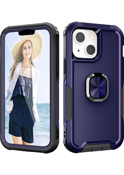 3 1 Adet + Tpu Telefon Kılıfı Için iphone 13 Lacivert