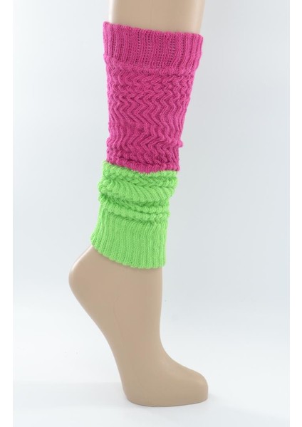 Kadın Renkli Tozluk Aerobik Bot Çorap