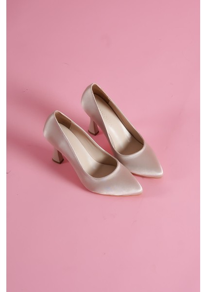 Vest Bej Saten Günlük Kullanım Stiletto fırsatları