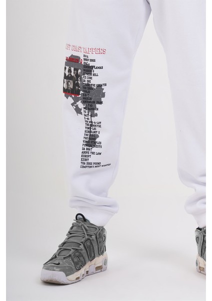 Ghetto Off Limits Westside Jogger White