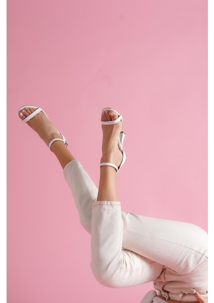 Lambo Beyaz Ince Topuklu Günlük Ayakkabı modelleri