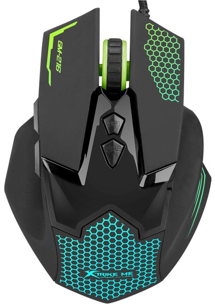 GM-216 7 Tuşlu Ayarlanabilir 7 Renkli Oyuncu Mouse