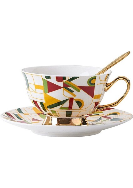Dekor Vintage Porselen Kahve Fincanı Lüks Tasarımcı Ingilizce Çay Seti Kahve Fincanı Espresso Seyahat Çay Kupası Seti | Kahve Kupası Ve Tabak Setleri (Yurt Dışından)